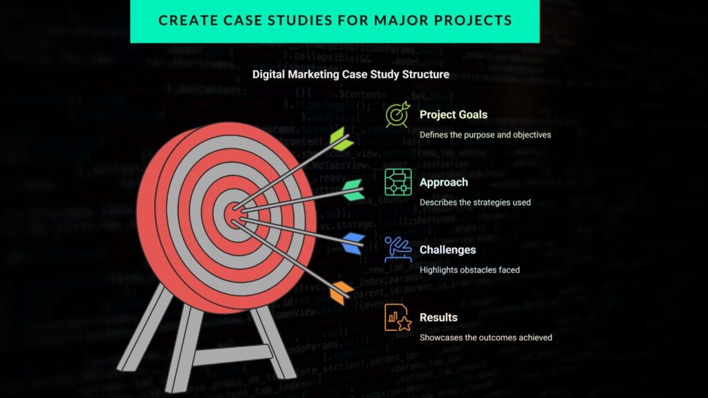 Create Case Studies for Major Projects